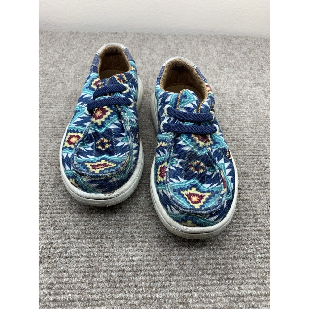 Ariat Youth Hilo Casual Shoes Aztec Print Lightweight Slip-On Size 8m Southwest